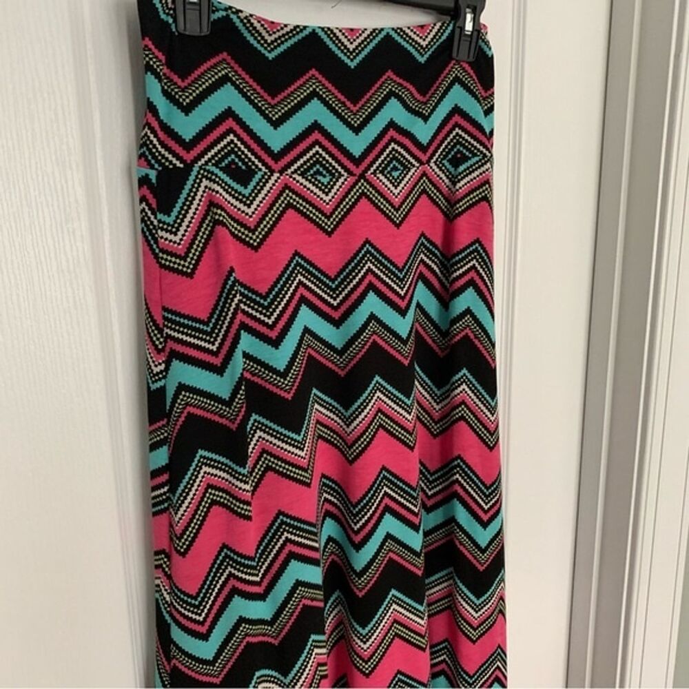 Her She Chevron Maxi Skirt Medium NWOT